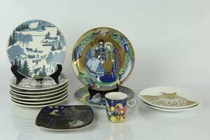SAMLARTALLRIKAR, 12 st, Arabia, Julpoesi, Rörstrand, Arter i fara, Gustavsberg