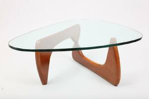 ISAMU NOGUCHI, EFTER, 1904-1984, SOFFBORD, IN-50, UNDERREDE AV MAHOGNY, HÖJD 40, 120 X 90 CM