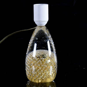 BORDSLAMPA, glas, Marcolin Art CrystalFM Konstglas, Ronneby.