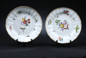 Et par Meissen tallerkener ca. 1760, Neu Dulong relief 2