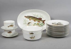 Fiskservis Bareuther porslin 17