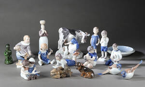 Royal Copenhagen og Bing Grøndahl, en samling figurer. 161