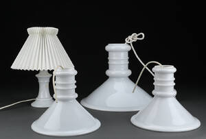 Sidse Werner for Holmegaard. Apoteker pendler. Samt bordlampe. 4