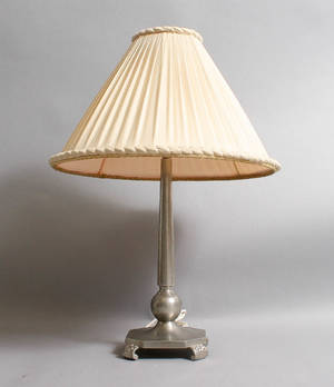 GAB bordslampa tenn Art Deco 1930-tal