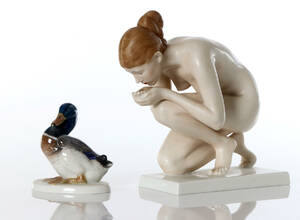ROSENTHAL, FIGURINER, TVÅ ST