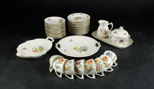 BG Saksisk blomst kaffestel 40