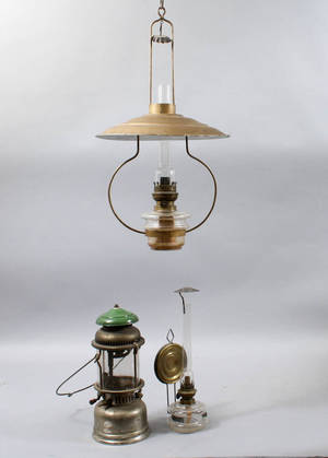 Fotogenlampor bl.a. skomakarlampa 181900-tal 3