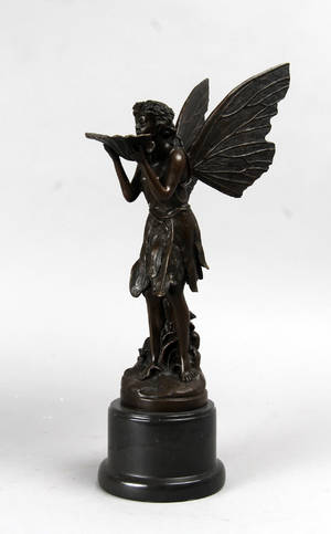 Alfepige udført i bronze