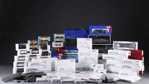 Samling Märklin m.m. Digitalt. Lokomotiver, vogne og skinner