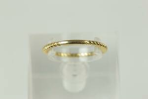 RING, vridet mönster, guld, 18 k, ca 1,6 g