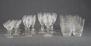GLASSERVISDELAR, 25 DELAR, RIO, EDWARD HALD 1883-1980, ORREFORS