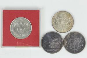 MINNESMYNT, 1 3 st, á 50 kr, 1975 resp 1976, Sverige
