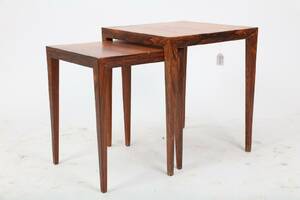 SATSBORD, 2 DELAR, SEVERIN HANSEN, HASLEV, DANMARK, 1960-TAL, HÖJD 52, 45 X 45 CM