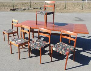 Teak Matbord Design Nils Jonsson Troeds 5st Stolar