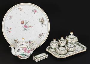 Porslin 9 delar, bl.a. KPM, Berlin, 1800-tal