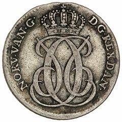 Dansk Vestindien, Christian VI, 12 skilling 1740, H 1