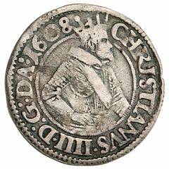 Christian IV, 8 skilling 1608, H 96