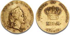 Kurantdukat 12 mark 1758 ABVH, H 22A, S 2, Sieg 21.1, F 269