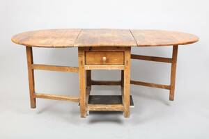 SLAGBORD, 1700-TAL, FURU, HÖJD 73 CM, TOTAL LÄNGD 181 X 94 CM