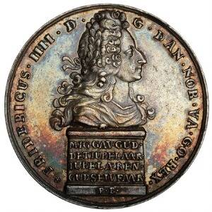 Frederik IV, reformationsfesten 1717, Berg, Ag, 42 mm, 28,7 g, G 309