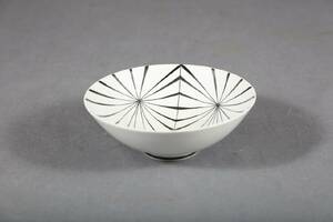 STIG LINDBERG 1916-1982, SKÅL, FILIGRAN, GUSTAVSBERG, 1950-TAL, STENGODS, HÖ 4, DIAM 11,5 CM