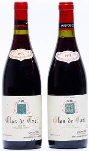 1 bt. Clos de Tart Grand Cru, Mommesin 1993 A-AB bn. etc. Total 2 bts.
