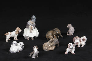 Samling figurer Dahl Jensen, BG og Kgl. 9