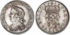 Oliver Cromwell, Shilling 1658, ESC 1005, S 3228