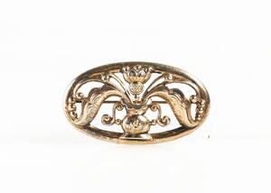 BROSCH, Gustav Dahlgren, Förgyllt Silver