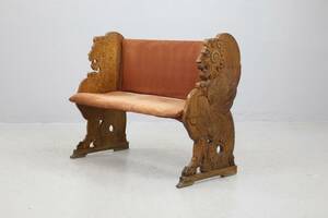 BÄNK SOFFA, ek, 1800-talets andra hälft