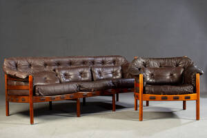 Arne Norell, Ledersofa und Sessel für Coja 2