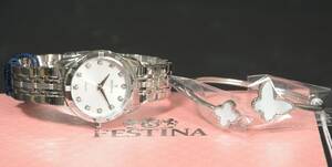 Festina. Mademoiselle, damearmbåndsur, rustfrit stål i Festina æske
