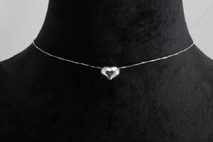 Necklace with heart motive in 14k