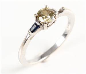 Ring, 14 kt med brillant