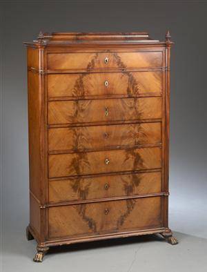Chr. VIII chiffonière af mahogni