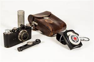 Leica I samt ljusmätare Ikophot 2