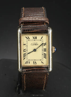 Cartier. Tank Francaise damearmbåndsur