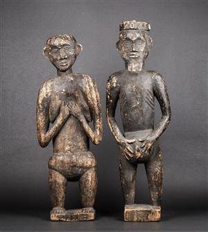 Afrikanske figurer, udskåret træ 2