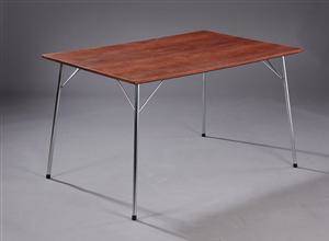 Slutpris för arne jacobsen. spisebord af teak, Arne jacobsen spisestue