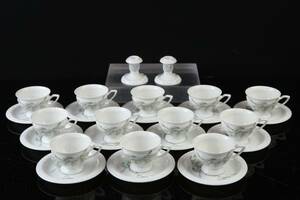 MOCKAGODS, 12 st, samt ljusstakar, ett par, Maria Björnbär, Classic rose, Rosenthal