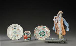 Seks dele kinesisk porcelæn, 18001900-tallet 6
