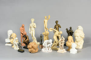 Samling skulpturer buster m.m. bl.a. Holger Christensen m.m., 1900-tallet 19