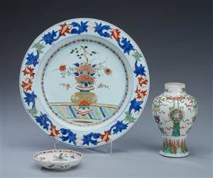 Tre dele kinesisk porcelæn, 1700 og 1800-tallet 3