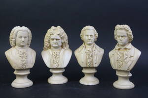 Byster - kompositörer, Mozart, Händel, Bethoven, Bach. Konstmassa