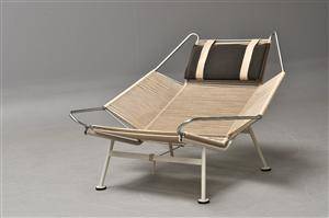 Hans J. Wegner. Lænestol model GE225 Flaglinestol