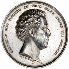 Tronbestigelsen, 3. december 1839, Krohn, Ag, 44 mm, 48,50 g, G 167, flere større ridser