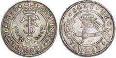 4 mark krone 1659 Eben Ezer, H 98, S 32, Aagaard 76.2