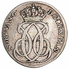 Dansk Vestindien, 12 skilling 1740, H 1