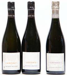 2 bts. Champagne Grand Cru, Blanc de Blancs Substance, Jacques Selosse A hfin. etc. Total 3 bts.