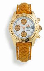 Breitling Damearmbåndsur af 18 kt. guld. Model Chrono Cockpit. Chronometer certificeret automatisk kronografværk med dato. 2001.